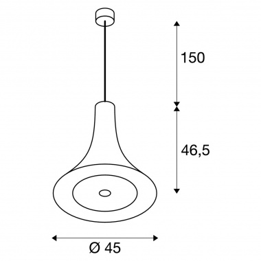 Lustr/závěsné svítidlo  LED LA 1001350-3