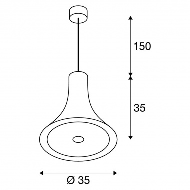 Lustr/závěsné svítidlo  LED LA 1001351-4