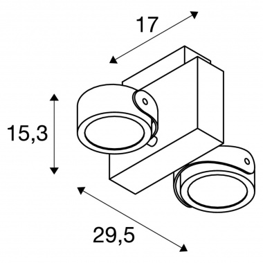 Přisazené bodové svítidlo  LED LA 1001432-4