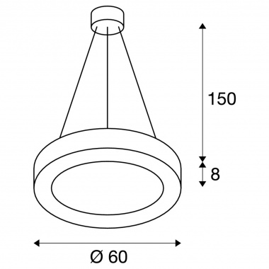 Lustr/závěsné svítidlo  LED LA 1002890-4