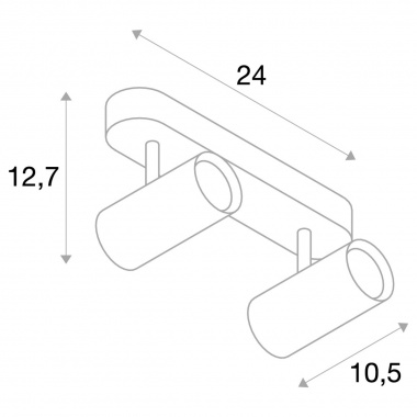 Nástěnné svítidlo  LED LA 1002973-3