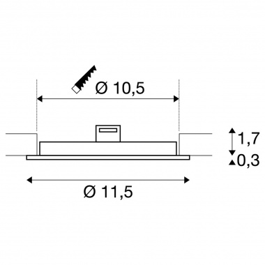 Stropní svítidlo  LED LA 1003008-3