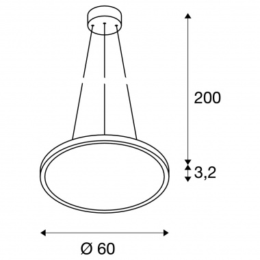 Lustr/závěsné svítidlo  LED LA 1003045-1