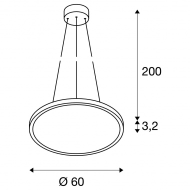 Lustr/závěsné svítidlo  LED LA 1003047-2