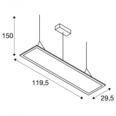 Lustr/závěsné svítidlo  LED LA 1003048-2