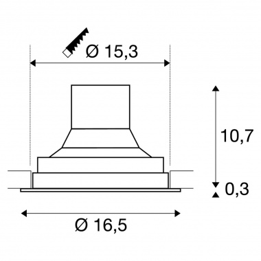 Stropní svítidlo  LED LA 1003300-2