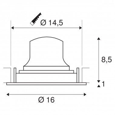 Stropní svítidlo  LED LA 1003633-1