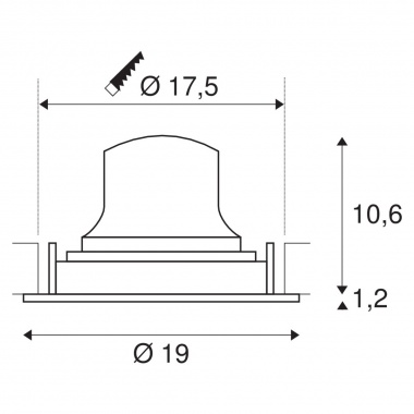 Stropní svítidlo  LED LA 1003698-1