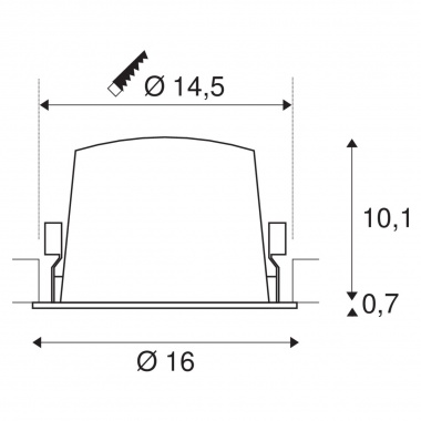 Stropní svítidlo  LED LA 1003985-1