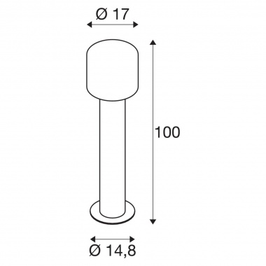 Venkovní sloupek  LED LA 1004681-3