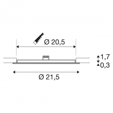 Stropní svítidlo  LED LA 1004696-2