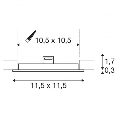 Stropní svítidlo  LED LA 1004697-1