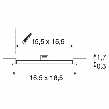 Stropní svítidlo  LED LA 1004698-3