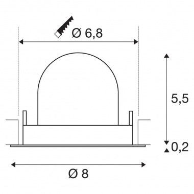 Stropní svítidlo LA 1005850-7