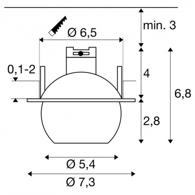 Stropní svítidlo LA 1010354-6