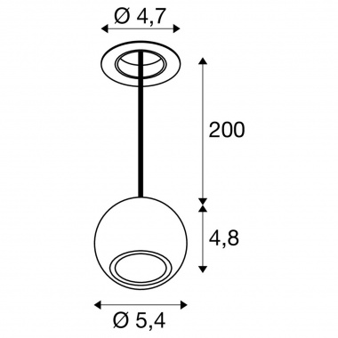 Lustr/závěsné svítidlo LA 1010359-3