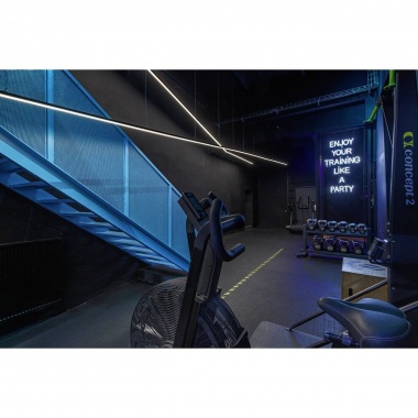 GRAZIA 10 profil na stěnu LED standard drážkovaný 2m černý - BIG WHITE SLV-6