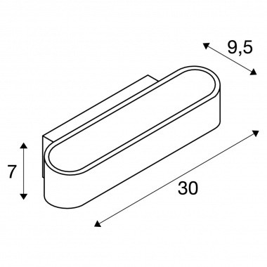 Nástěnné svítidlo  LED SLV LA 1000635-7