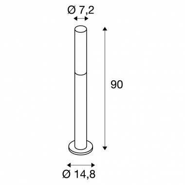 Venkovní sloupek LED  SLV LA 1000682-5