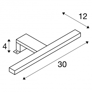 Svítidlo nad zrcadlo LED  SLV LA 1000777-5