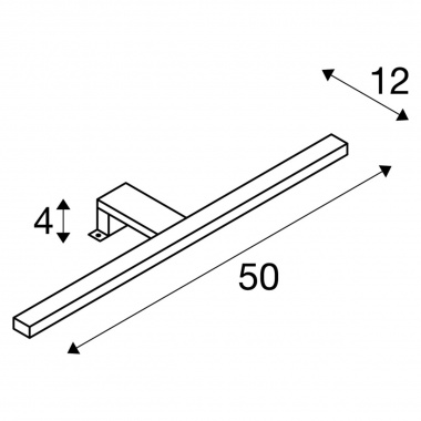 Svítidlo nad zrcadlo LED  SLV LA 1000780-7