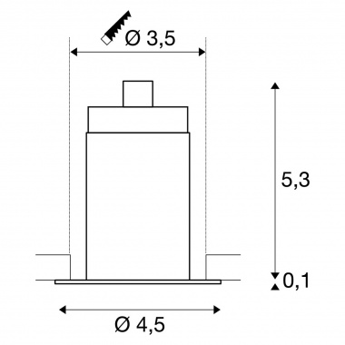 Stropní svítidlo  LED SLV LA 1000914-6