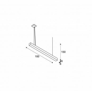 Lustr/závěsné svítidlo  LED SLV LA 1000927-8