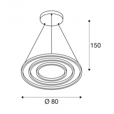 Lustr/závěsné svítidlo  LED LA 1002913-7