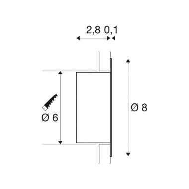 Vestavné bodové svítidlo 12V  LED LA 1002922-8