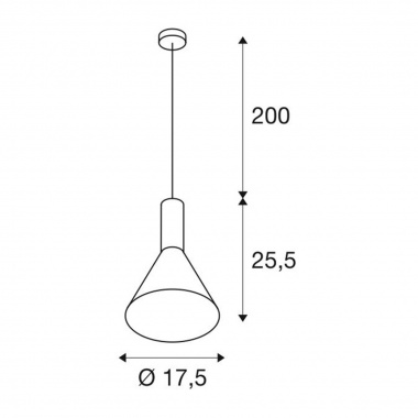 Lustr/závěsné svítidlo SLV LA 1002948-6