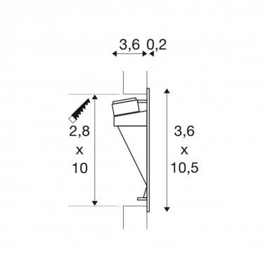 Vestavné bodové svítidlo 12V  LED LA 1002979-6