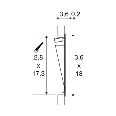 Vestavné bodové svítidlo 12V  LED LA 1002980-6