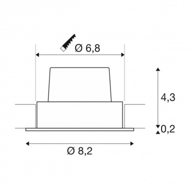 Stropní svítidlo  LED LA 1003065-4