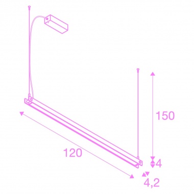 Lustr/závěsné svítidlo  LED LA 1003530-8