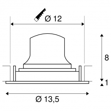 Stropní svítidlo  LED LA 1003580-5