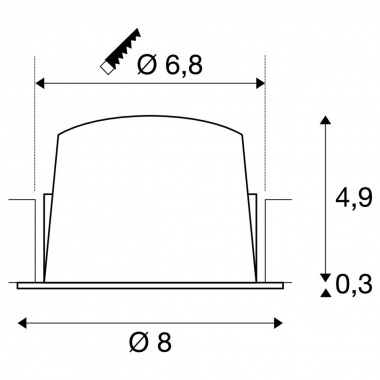 Stropní svítidlo  LED LA 1003785-6