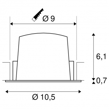 Stropní svítidlo  LED LA 1003873-6