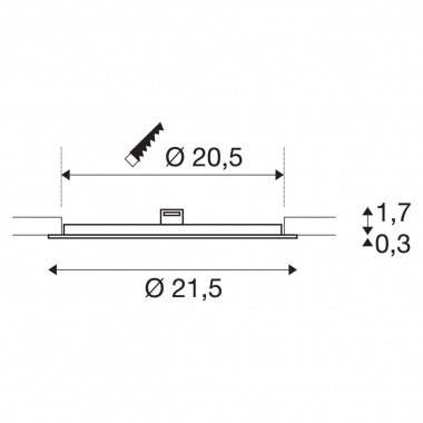 Stropní svítidlo  LED LA 1004696-3