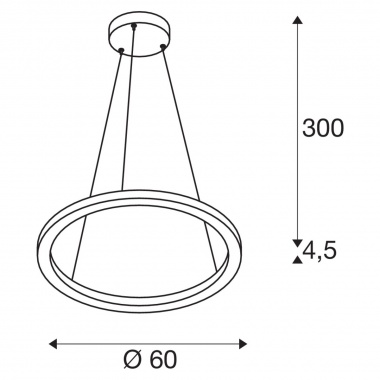 Lustr/závěsné svítidlo  LED LA 1004761-5