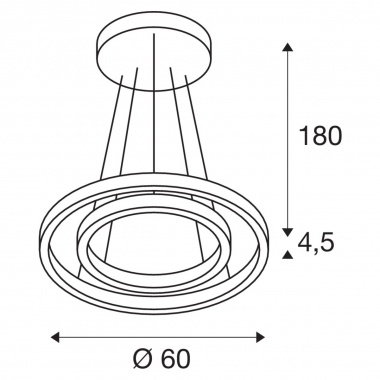 Lustr/závěsné svítidlo  LED LA 1004765-6