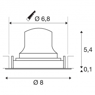 Stropní svítidlo LA 1005600-3