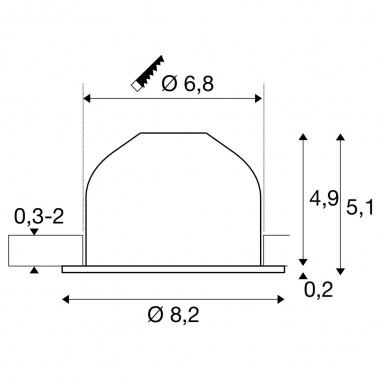 Stropní svítidlo LA 1009022-5