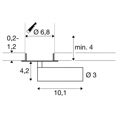 Stropní svítidlo LA 1009056-7