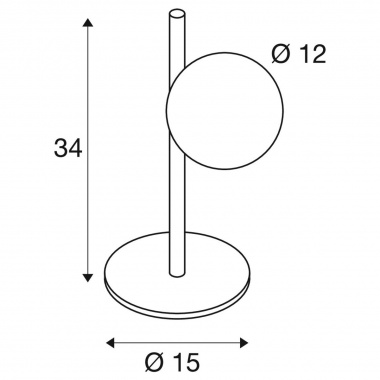 Pokojová stolní lampa LA 1009143-5