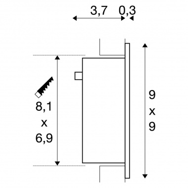 Vestavné bodové svítidlo 230V SLV LA 111292-5