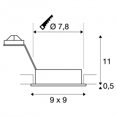 Vestavné bodové svítidlo 12V SLV LA 111721-5