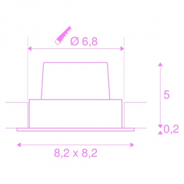 Vestavné bodové svítidlo 230V LED  SLV LA 114390-5