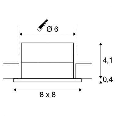 Vestavné bodové svítidlo 230V LED  SLV LA 114430-7