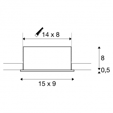 Vestavné bodové svítidlo 230V LED  SLV LA 115710-6