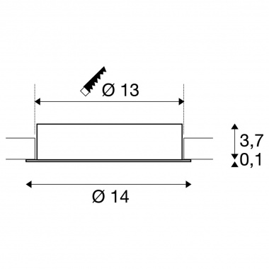 Vestavné bodové svítidlo 230V SLV LA 117331-5